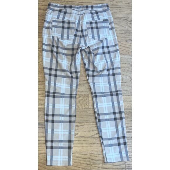Sanctuary Pull On Leggings Plaid Pants Tan/Black/White  Size Medium - Picture 3 of 8